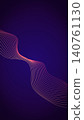 Neon glowing abstract wave line animation, vertical futuristic flow curve background, digital technology loop motion graphic, orange purple gradient lines 140761130