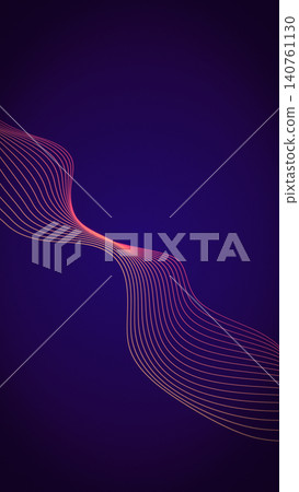 Neon glowing abstract wave line animation, vertical futuristic flow curve background, digital technology loop motion graphic, orange purple gradient lines Neon glowing abstract wave line animation, vertical futuristic flow curve background, digital technology loop motion graphic, orange purple gradient lines 140761130