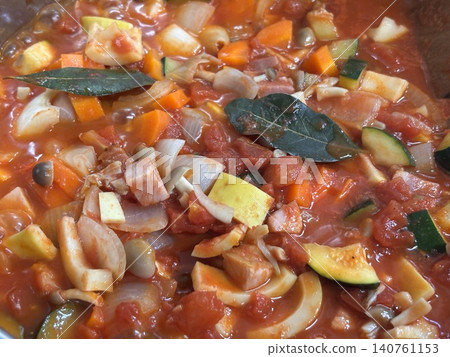 Ratatouille with a variety of colorful vegetables Ratatouille with a variety of colorful vegetables 140761153