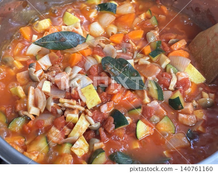 Ratatouille with a variety of colorful vegetables Ratatouille with a variety of colorful vegetables 140761160
