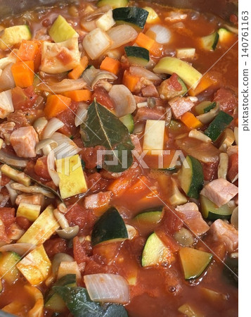 Ratatouille with a variety of colorful vegetables Ratatouille with a variety of colorful vegetables 140761163