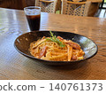 Pasta lunch at a cafe 140761373