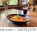 Pasta lunch at a cafe 140761374