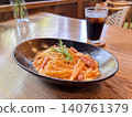 Pasta lunch at a cafe 140761379