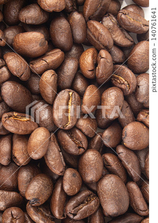 Coffee beans texture pile background Coffee beans texture pile background 140761641