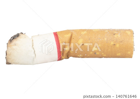 cigarette butt isolated on white background cigarette butt isolated on white background 140761646