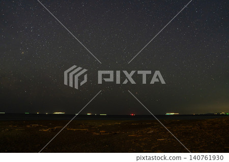 Nighttime scenery of Hinode no Ishimon in Tahara City (Aichi Prefecture) Nighttime scenery of Hinode no Ishimon in Tahara City (Aichi Prefecture) 140761930