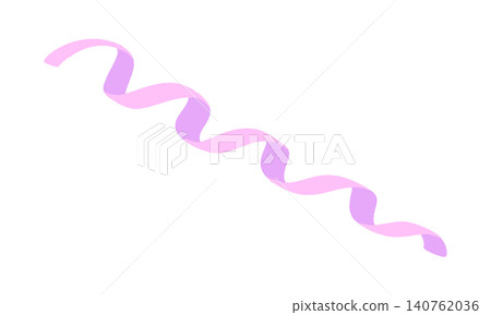 Hand-drawn, curly pink and purple ribbon embellishments - Pop and cute decorative illustration material Hand-drawn, curly pink and purple ribbon embellishments - Pop and cute decorative illustration material 140762036