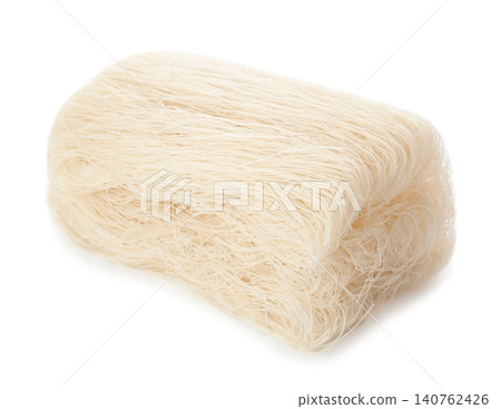 Block of rice noodles isolated on white 140762426