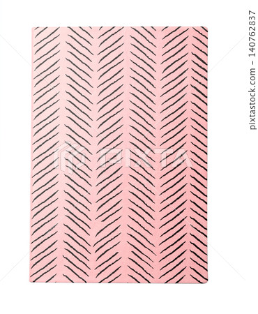 Stylish pink notebook isolated on white, top view Stylish pink notebook isolated on white, top view 140762837