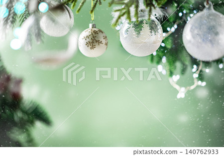 Christmas background with balls Christmas background with balls 140762933