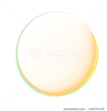 Abstract glass sphere badge with iridescent holographic gradient effect isolated on white background Abstract glass sphere badge with iridescent holographic gradient effect isolated on white background 140763168