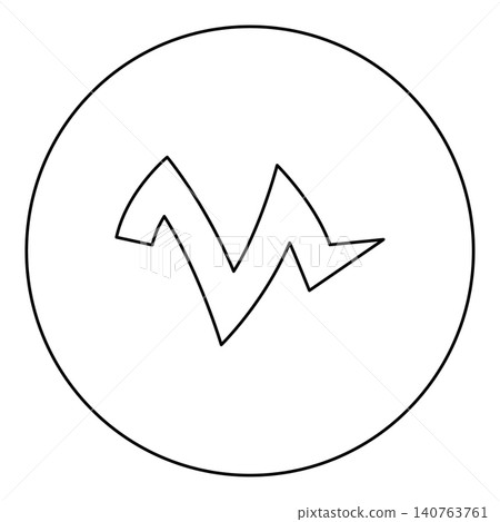 Vegetable peel leftover icon in circle round black color vector illustration image outline contour line thin style Vegetable peel leftover icon in circle round black color vector illustration image outline contour line thin style 140763761