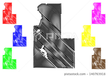 Klamath County, Oregon State (U.S. county, United States of America, USA, U.S., US) map vector illustration, scribble sketch Klamath map Klamath County, Oregon State (U.S. county, United States of America, USA, U.S., US) map vector illustration, scribble sketch Klamath map 140763918