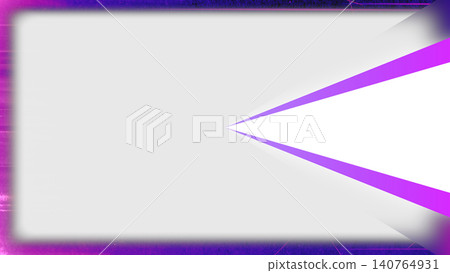Vibrant purple neon rectangular frame with two converging laser beams pointing to the center on transparent background, concept of futuristic retro wave design element Vibrant purple neon rectangular frame with two converging laser beams pointing to the center on transparent background, concept of futuristic retro wave design element 140764931