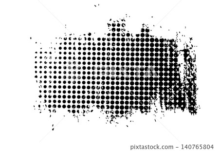Glitch distorted brush stroke . Trendy halftone brush background. hand drawn. Not AI, Vector Glitch distorted brush stroke . Trendy halftone brush background. hand drawn. Not AI, Vector 140765804