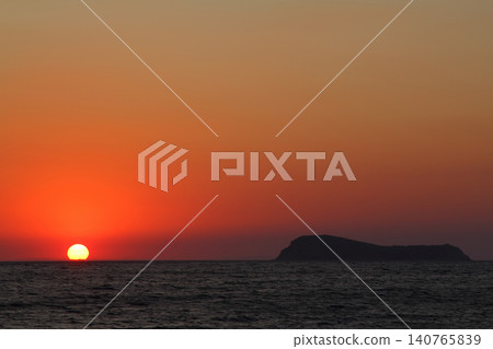 Seaside town of Turgutreis and spectacular sunsets Seaside town of Turgutreis and spectacular sunsets 140765839