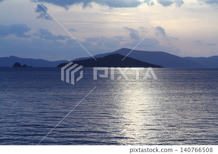 Seaside town of Turgutreis and spectacular sunsets Seaside town of Turgutreis and spectacular sunsets 140766508