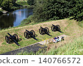 View of cannons at Fredericia Vold in Denmark 140766572