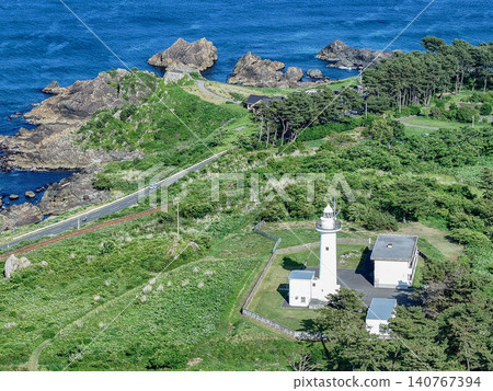 Aerial footage of Ashigezaki (Tanesashi Coast) in Aomori Prefecture in early summer, captured by a drone. Aerial footage of Ashigezaki (Tanesashi Coast) in Aomori Prefecture in early summer, captured by a drone. 140767394