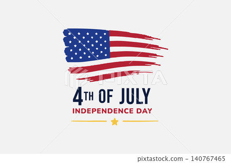 Patriotic American Flag Brush Design Patriotic American Flag Brush Design 140767465