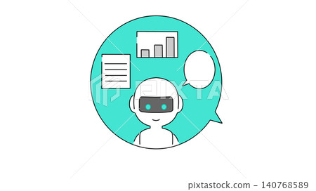 AI聊天機器人/生成式AI/商業支援圖像 - 橫幅橫幅 AI聊天機器人/生成式AI/商業支援圖像 - 橫幅橫幅 140768589