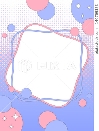 Pop design frame, dot halftone, vertical orientation Pop design frame, dot halftone, vertical orientation 140769328