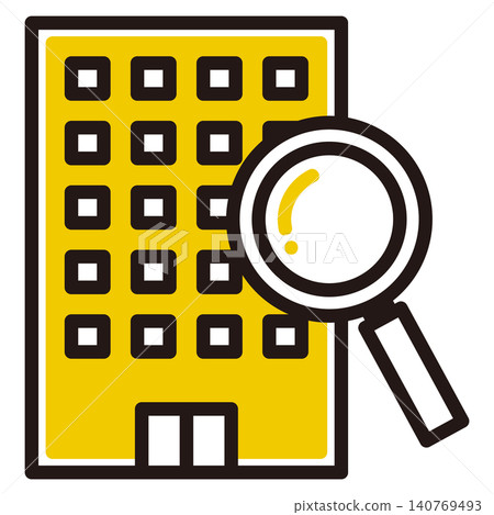 House hunting icons: Company, Office, Apartment, Multi-unit housing, Share house House hunting icons: Company, Office, Apartment, Multi-unit housing, Share house 140769493