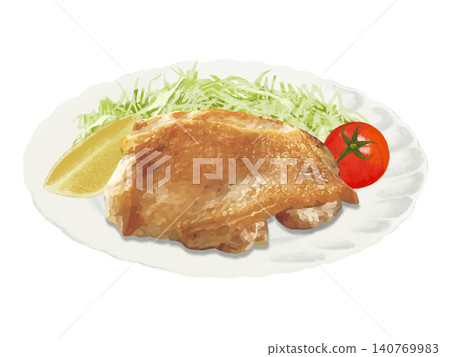Chicken sauté (with salad) Chicken sauté (with salad) 140769983