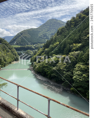 風景、河流、鐵路、橋樑、大井川鐵道 風景、河流、鐵路、橋樑、大井川鐵道 140770085