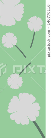 Muted minimalist abstract floral vertical design on soft spring green background Muted minimalist abstract floral vertical design on soft spring green background 140770116