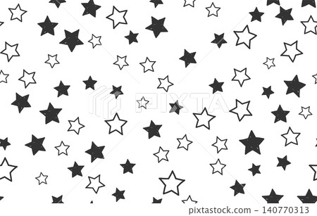 Seamless Pattern of Hand Drawn Stars Seamless Pattern of Hand Drawn Stars 140770313