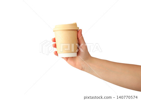 Coffee cup held in hand. Urban lifestyle and morning routines concept, PNG Coffee cup held in hand. Urban lifestyle and morning routines concept, PNG 140770574