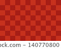 A traditional checkered pattern in red and maroon [large size] 140770800