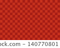 A traditional checkered pattern in red and maroon [small size] 140770801