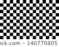 Seamless Japanese pattern background featuring a black and white checkered design [Medium size] 140770805