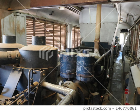 The engine room section of the Sulfide Street Railroad History Museum—a massive interior structure woven from tanks and piping. The engine room section of the Sulfide Street Railroad History Museum—a massive interior structure woven from tanks and piping. 140770861