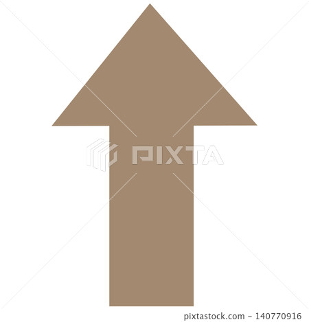 A simple light brown arrow A simple light brown arrow 140770916