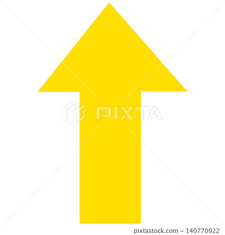 Yellow simple arrow Yellow simple arrow 140770922