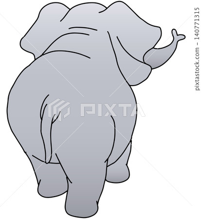 Hand-drawn animal illustration ☆ Elephant Hand-drawn animal illustration ☆ Elephant 140771315