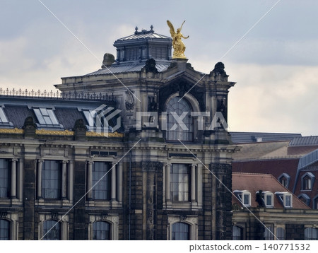 Front of museum exhibits sophisticated display of goldaccented sculptural decorative features Front of museum exhibits sophisticated display of goldaccented sculptural decorative features 140771532