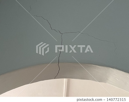 Arch Doorway with Visible Crack Arch Doorway with Visible Crack 140772315
