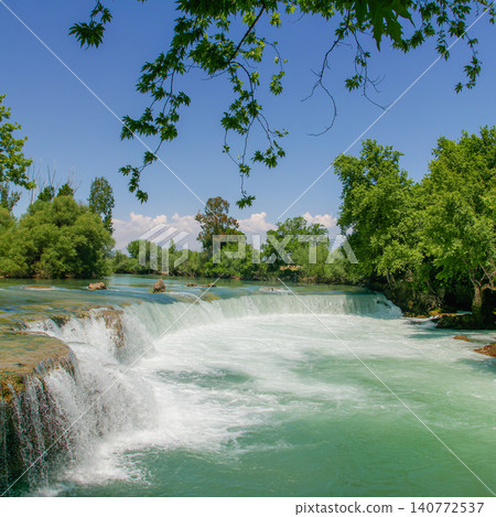 Manavgat Waterfall in Antalya Turkey Manavgat Waterfall in Antalya Turkey 140772537