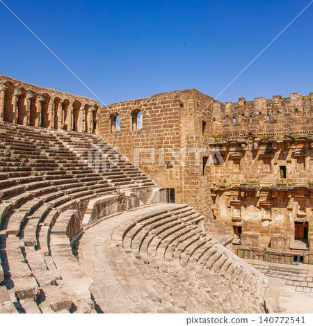 Aspendos Ancient Roman Theater in Antalya Turkey Aspendos Ancient Roman Theater in Antalya Turkey 140772541