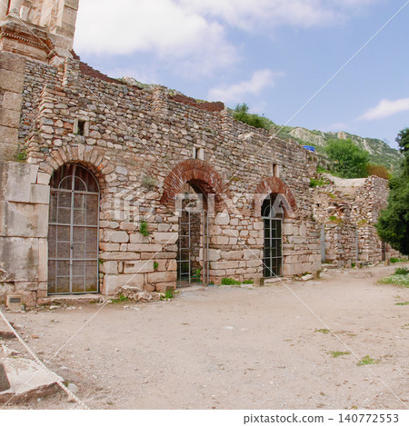 Ancient Stone Ruins at Ephesus Archaeological Site in Turkey Ancient Stone Ruins at Ephesus Archaeological Site in Turkey 140772553