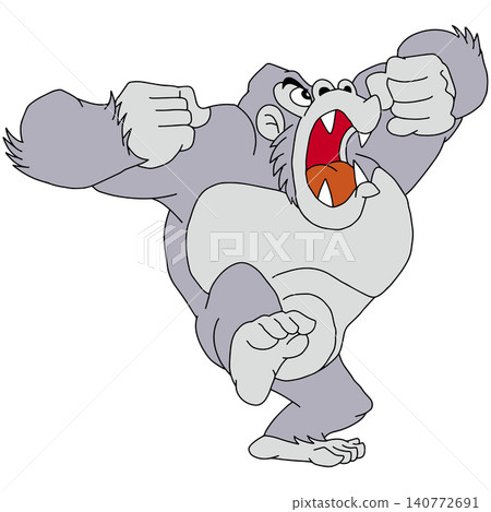 Hand-drawn animal illustration ☆ Gorilla 140772691