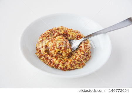 Close-up of whole grain mustard 140772694