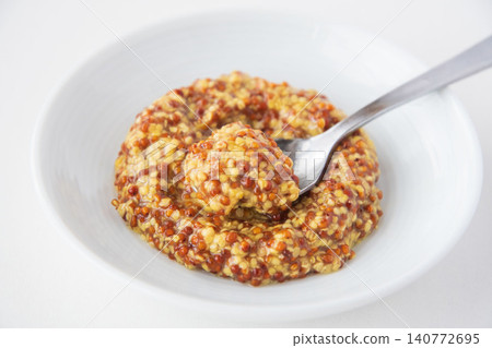 Close-up of whole grain mustard 140772695