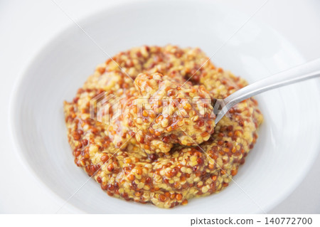 Close-up of whole grain mustard Close-up of whole grain mustard 140772700