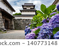 Hydrangeas in Maizuru Park and Fukuoka Castle Ruins 140773148